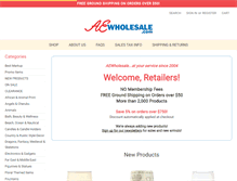 Tablet Screenshot of aewholesale.com